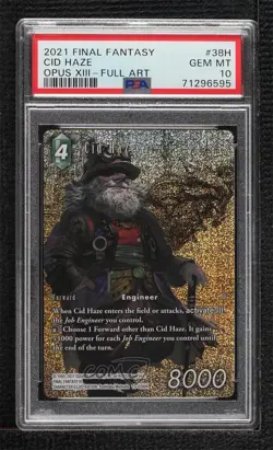 2019 Final Fantasy Trading Card Game: Opus 13: Crystal Radiance Cid Haze PSA 10 - Image 1