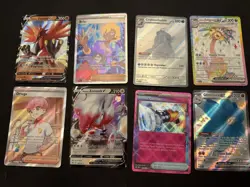 Pokemon English Card Lot X 8 Cards Full Art, Trainer Ex, V, Masterball Lot A1 - Image 1