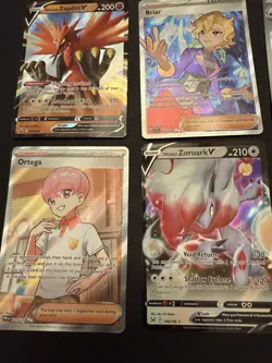 Pokemon English Card Lot X 8 Cards Full Art, Trainer Ex, V, Masterball Lot A1 - Image 2