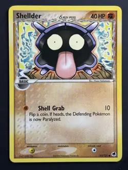 Pokemon Shellder EX Dragon Frontiers 63/101 (Delta Species) Regular Common LP-NM - Image 1