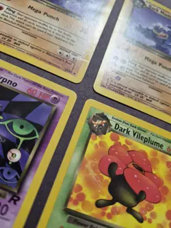 WOTC Pokemon TCG Team Rocket Dark Machamp/Hypno/Vileplume 4-Card Lot ENG - Image 4