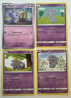 Espurr 4 Card Lot ~cute cards~ Pokemon TCG - Perfect For Espurr Collectors - Image 1