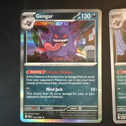 Pokemon TCG Holo 4 Card Lot: Gengar 050/088 + Mega Gengar EX 056/094 - Image 2