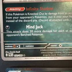 Pokemon TCG Holo 4 Card Lot: Gengar 050/088 + Mega Gengar EX 056/094 - Image 5