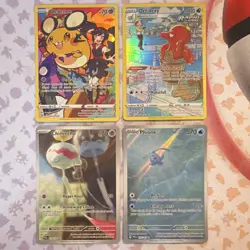 Pokemon TCG 4 Card Lot Holo Trainer Gallery Dedenne Octillery Chimecho Phione - Image 1