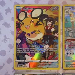 Pokemon TCG 4 Card Lot Holo Trainer Gallery Dedenne Octillery Chimecho Phione - Image 2