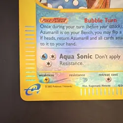 Pokemon TCG Aquapolis 2 Card Lot Azumarill 4/147 Memory Berry 128/147 EN - Image 5