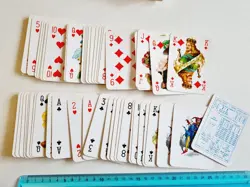 CARTE DA GIOCO STORICHE FRANCESI POKER ORIGINAL VINTAGE PLAYING CARD NEW - Image 4