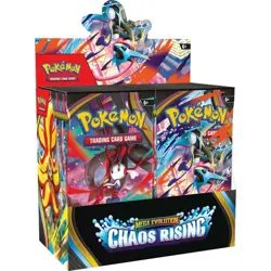 POKEMON TCG: MEGA EVOLUTION CHAOS RISING BOOSTER BOX (36 PACKS, SEALED) IN HAND - Image 1