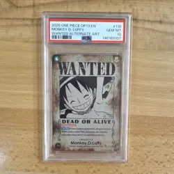 2025 One Piece Monkey D. Luffy OP13-118 Carrying on His Will WANTED SP PSA 10 - Image 1