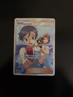 Pokemon Card - TV Reporter Celestial Storm 167/168 Ultra Rare Full Art SM Holo - Image 1