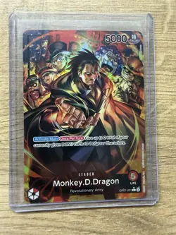 Monkey D Dragon OP07-001 Alt Art Leader One Piece TCG - Image 1