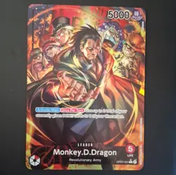 Bandai One Piece CCG Monkey D. Dragon OP07-001 OP07 Special Leader 5000 English - Image 1