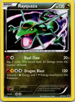 Rayquaza Holo Promo XY Pokemon Pkm Promos XY141 LP - Image 1