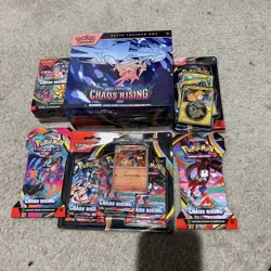 Pokemon Mega Evolutions Chaos Rising Etb All New Sealed Lot - Image 1