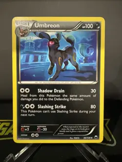 Pokemon TCG Umbreon Dark Explorers 60/108 Uncommon Regular/ Non Holo Card NM - Image 1
