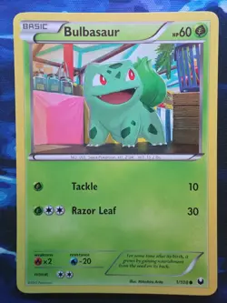Pokemon TCG Bulbasaur Dark Explorers 1/108 Regular Common NM - Image 1
