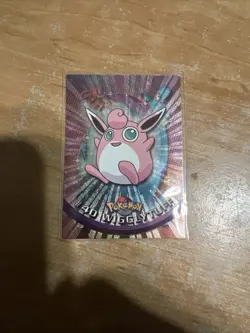 Topps Wigglytuff #40 Pokemon Topps Series 1 TV Animation Holo Rare English - Image 1