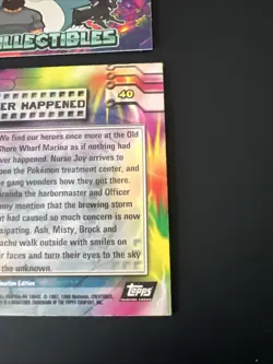 Mewtwo Strikes Back Pokemon Topps Like It Never Happened No.40 Holo Foil LP - Image 5