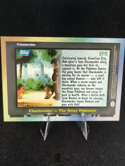 EP11 Charmander - The Stray Pokemon | Topps TV Animation Series | Non Holo - Image 2