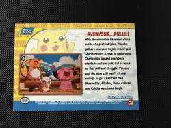 Everyone...Pull!!! #52 Pikachu's Vacation Pokemon Topps - Blue Label - Holo - NM - Image 2
