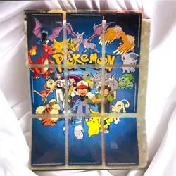 1999 Topps Pokemon 9-Card Complete Puzzle Set TV Animation, TV #1-4 - Image 1