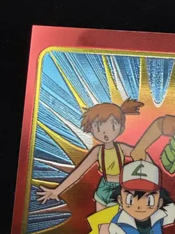 2000 Topps Pokemon TV Tin Topper Jumbo 2 of 5 Ash Misty Brock Series 2 Animation - Image 2
