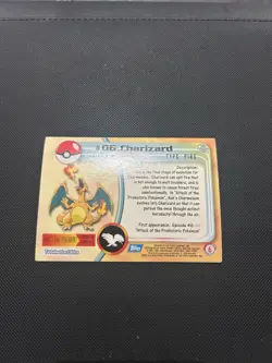 Charizard #06 | Topps TV Animation Series | Non Holo Pokemon Card HP - Image 5