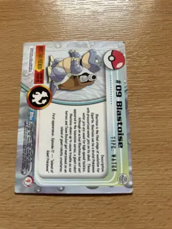 Blastoise #09 | Topps TV Animation Series | Holo Pokemon Card HP - Image 5