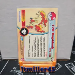Pokemon Topps #78 RAPIDASH Chrome Holo Foil TV Animated Edition NM - Image 2