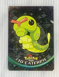Topps Pokemon TV Animation Edition #10 Caterpie 1999 English Holo - Image 1