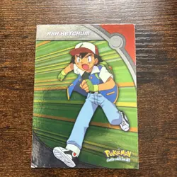 Topps Animation Edition #HV1 Ash Ketchum Vintage Pokemon Holo - MP - Blue Label - Image 1