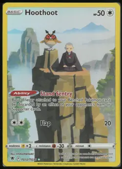 Hoothoot TG12/TG30 Holo Astral Radiance Trainer Gallery Pokemon NM - Image 1