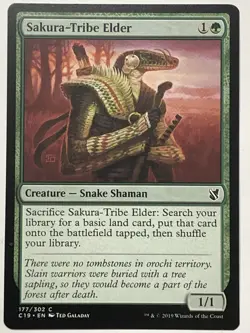 MTG TCG - Sakura-Tribe Elder 177/302 Commander 2019 - NM (Free Shipping $5+) - Image 1