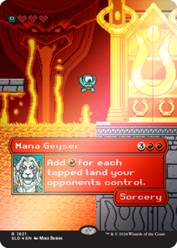 MTG Mana Geyser (1821) - Foil, Secret Lair Drop Series, Near Mint, English - Image 1