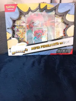 Pokemon TCG - Mega Evolution Ascended Heroes Feraligatr Mega EX Box New & Sealed - Image 1