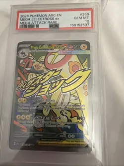 Pokemon TCG Mega Eelektross EX 226/217 Ascended Hero’s Full Art PSA 10 - Image 1