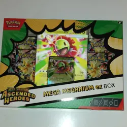 Pokemon TCG Mega Evolution Ascended Heroes Meganium ex Box Promo Foil (6+) - Image 1