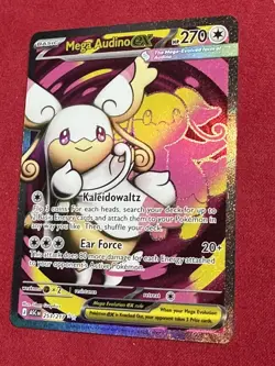 Mega Audino EX 253/217 Ascended Heroes Evolutions Holo Full Art Rare Pokemon - Image 1