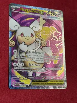 Mega Audino EX 253/217 Ascended Heroes Evolutions Holo Full Art Rare Pokemon - Image 4