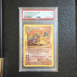 Pokemon Charizard 4/102 Base Set Shadowless Holo Rare PSA 3 1999 - Image 1