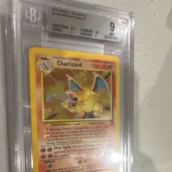 Charizard Base Set 2 Unlimited Holo Rare #4/130 Beckett 9 2000 - Image 4