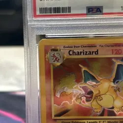 1999 Pokemon Base Set Charizard Holo Rare PSA 5 - Image 2