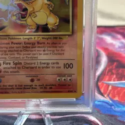 1999 Pokemon Base Set Charizard Holo Rare PSA 5 - Image 4