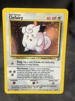 Clefairy 5/102 Base Set Holo Rare Unlimited 1999 Pokemon WOTC Vintage - Image 1