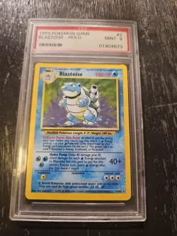 1999 POKEMON BASE SET UNLIMITED #2 BLASTOISE-HOLO PSA 9 - Image 1