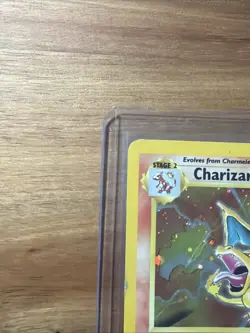 Pokemon TCG Charizard Base Set 2 Holo Unlimited Rare Card 4/130 1999 Damaged - Image 3