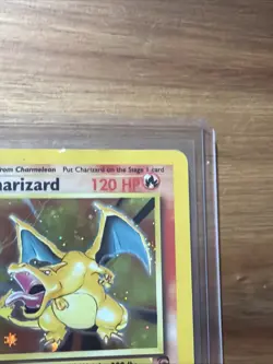Pokemon TCG Charizard Base Set 2 Holo Unlimited Rare Card 4/130 1999 Damaged - Image 4