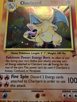 2000 TCG Pokemon Charizard Holo Rare #4/130 Base Set 2, NM. - Image 3
