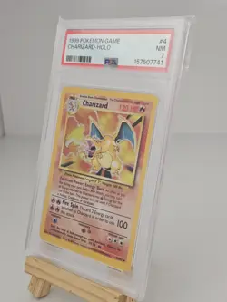 1999 Pokemon Base Set Charizard Holo #4/102 PSA 7 NM - Brand New PSA Slab - Image 2